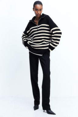 Jersey en punto de canale con media cremallera - H&m фото 2