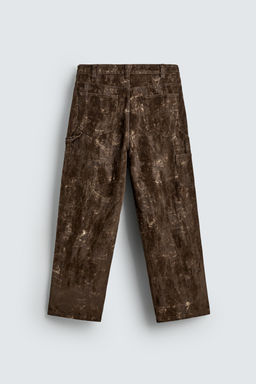 ABSTRACT PRINT CARPENTER TROUSERS - Zara фото 2
