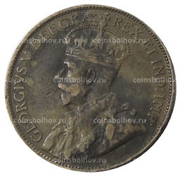 Монета 1 цент 1913 года Канада