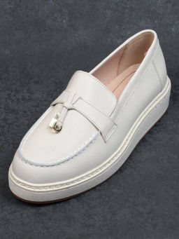 03-5061-3 BEIGE Лоферы женские (натуральная кожа)