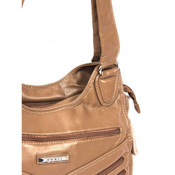 Сумка женская искусственная кожа Guecca-RY 9813, 1отд+карм/пер. темный бежевый SALE 262408 - Adelia фото 4