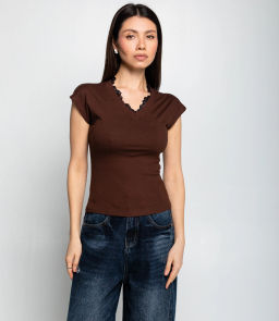 Футболка #КТ6858 (2), шоколадный