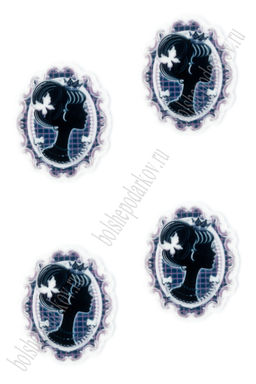 Кабошон-вырубка "Ученица" (10 шт) SF-6034, №12