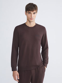 Bisiklet Yaka Erkek Sweatshirt