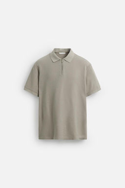 QUARTER-ZIP POLO SHIRT - Zara фото 22