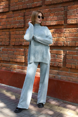 Костюм вязаный женский VARENKA, серый - Inzibe фото 20