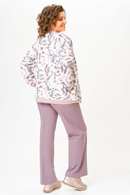 Блуза Swallow 803.2 черный+серебряный узор фото 464