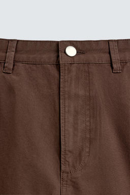PANTALON CARGO BALLOON FIT COSTURAS / Marr?n - Zara фото 9