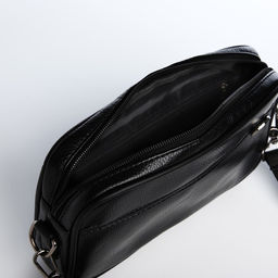Сумка мужская через плечо, искусственная кожа, цвет чёрный - Simaland фото 4