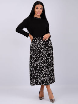 Платье Жаклин, вискоза/кулирка (М) - Малина фото 11