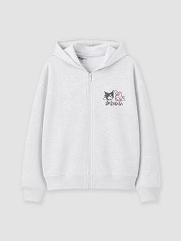 Kap??onlu Hello Kitty Bask?l? K?z ?ocuk Sweatshirt