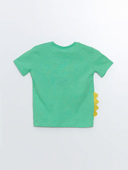 Bisiklet Yaka Bask?l? Erkek Bebek Ti??rt - Waikiki фото 3