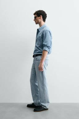 JEANS STRAIGHT FIT ALGOD?N - LYOCELL / Azul claro - Zara фото 8