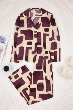 Cok Renkli Geometrik Shally Dokuma Pijama Tak?m? THMSS26PT00001 - Trendyolmilla фото 5