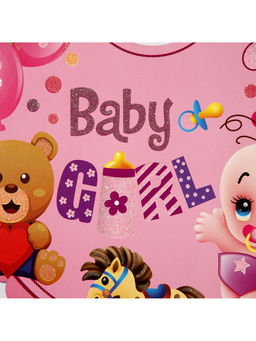 Украшение на гендер пати «Подвеска Baby Girl», 28.5×24.5 см, розовое