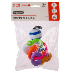 Погремушка Крошка Я «Ключики», на кольце, от 3 мес.