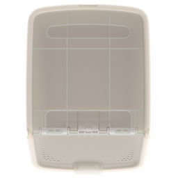 Контейнер для продуктов 10,5л, 33,7х23,8х21,7см, откидная крышка с отверстиями, полипропилен, слоновая кость (Россия) - Домашняя мода фото 8