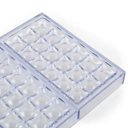 S-CHIEF PPC-0101 Форма для шоколада полистирол 27.5 х 17.5 х 2.5 см 1 шт №1 квадратики фото 4