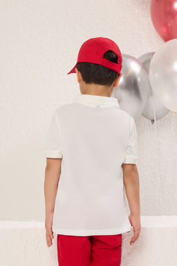 Yesil Erkek Cocuk Basic Regular/Normal Kal?p Polo Yaka K?sa Kol Orme T-Shirt TKDSS25TS00076 - Trendyolmilla фото 13