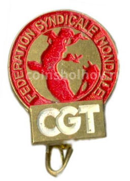 Значок Всемирная федерация профсоюзов (CGT-Франция)