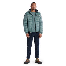 Куртка Timberland Jacket Hooded Mid Weight зеленая  фото 3