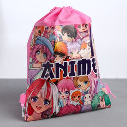 Сумка для обуви Мир аниме, полиэстер, размер 41х31 см - Artfox фото 2