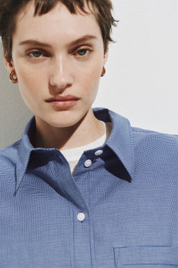 Camisa oversize en popelina de algod?n - H&m фото 4