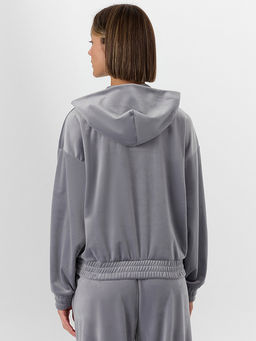 Толстовка женская велюровая серая - Mark formelle фото 2