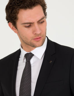 Черный костюм узкого кроя - Cacharel фото 9