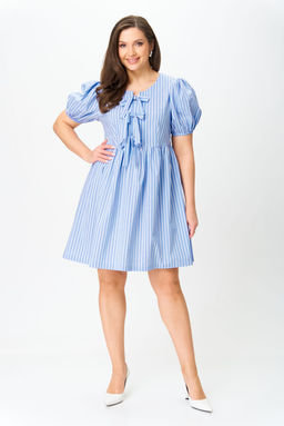 Платье Svetlana Style 2212 голубой полоска