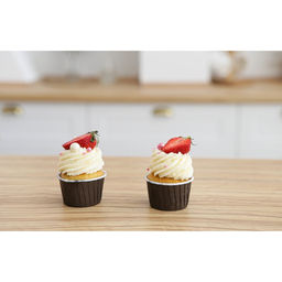 Цена за 50 шт. Форма для выпечки круглая Доляна Шоколад с молоком, d=6.5 см, коричневая  фото 5