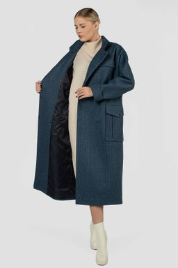 01-12128 Пальто женское демисезонное (пояс) - El podio фото 2