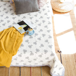 Лейла серая 180*235/1 шт. Жаккардовые (хлопок)