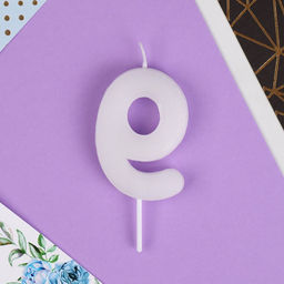 Цена за 2 шт. Свеча для торта, цифра «9», 5.5×8 см