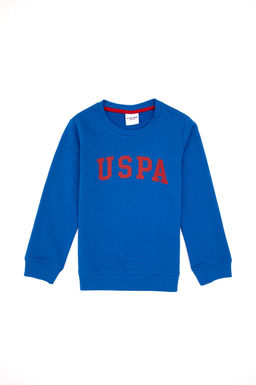 Erkek _ocuk Koyu Mavi Bisiklet Yaka Basic Sweatshirt Sepette S_rpriz _ndirim