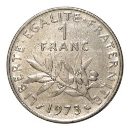1 франк 1973 года Франция