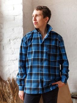 Мужская сорочка рубашка из фланели м36бт - Лето-текс фото 2