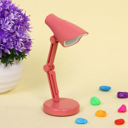 Цена за 2 шт. Настольная лампа "Sunshine" 4*4*11 см LED, батарейки AG3, 0.2W, Коралловый