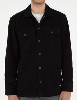 Siyah Klasik Yaka _ift Cepli Oversize G_mlek Ceket