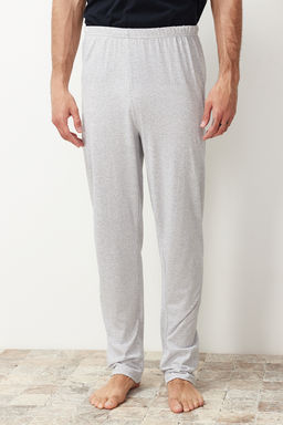 Lacivert Regular Fit Bask?l? Orme Pijama Tak?m? TMNSS24PT00038 - Trendyolmilla фото 4