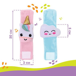 Набор браслеты - погремушки Единорог и облачко, 2 шт - Крошка я фото 3