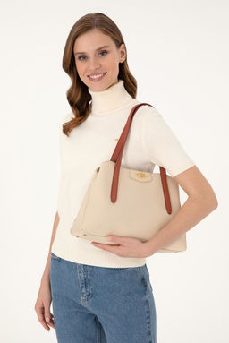 Женская кремовая сумочка Неожиданная скидка в корзине