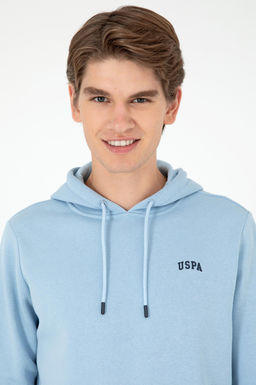 Мужской голубой базовый свитшот Неожиданная скидка в корзине - U.s. polo assn фото 2