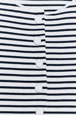 TOP CHALECO BOTONES / rayas - Zara фото 9