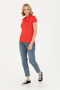 U. S. Polo Assn Женская красная базовая футболка Неожиданная скидка в корзине - U.s. polo assn фото 11
