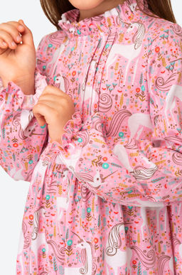 Хлопковое платье для девочки Happyfox