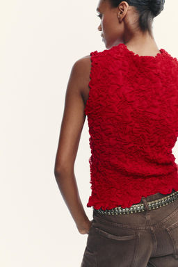 TEXTURED KNIT TOP - Zara фото 6