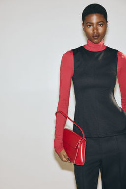 Top en punto roma con peplum - H&m фото 6