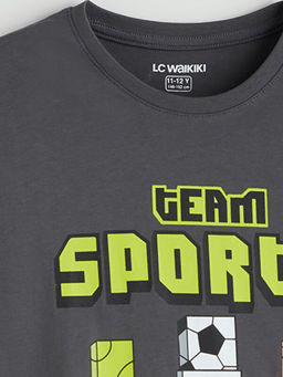 Bisiklet Yaka Erkek ?ocuk Pijama ?st