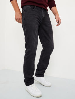 Утепленные мужские джинсы прямого кроя с начесом - Mossmore фото 3